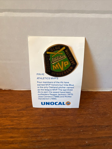 Oakland A's Athletic's Unocal 76 Pin #2 Henderson Canseco Jackson MVP's / 1991