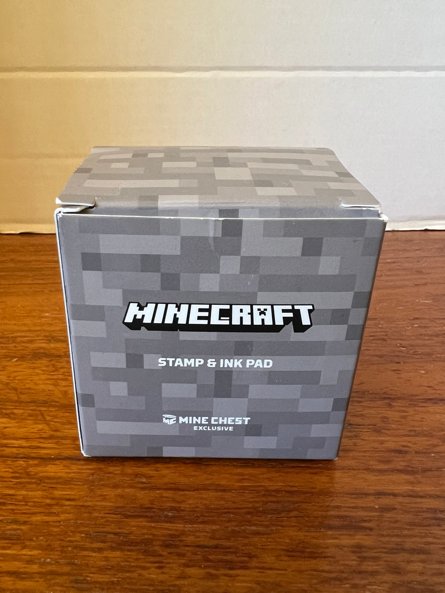 Rare Minecraft Grass Stamp and Ink Pad Loot Crate Mine Chest EXCLUSIVE ...