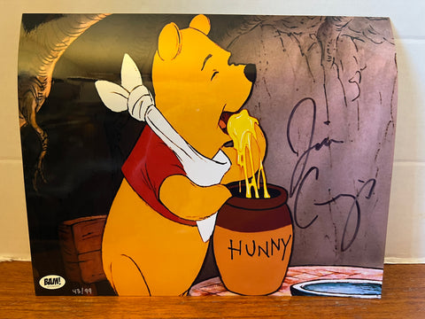Jim Cummings Signed Winnie The Pooh 8x10 Metallic Limited 43/99 Photo