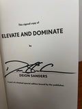 SIGNED Elevate and Dominate Deion Sanders HC 1st Edition