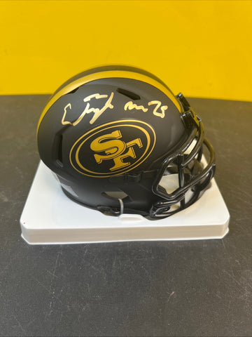 S.F. 49ERS ELIJAH MITCHELL AUTOGRAPHED SIGNED ECLIPSE MINI HELMET BECKETT HOLO