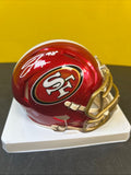 San Francisco 49ers Javon Hargrav Signed  Autographed Flash Mini Helmet  Beckett