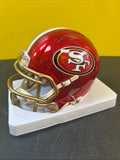 San Francisco 49ers Javon Hargrav Signed  Autographed Flash Mini Helmet  Beckett