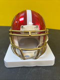 San Francisco 49ers Javon Hargrav Signed  Autographed Flash Mini Helmet  Beckett