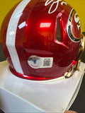 San Francisco 49ers Javon Hargrav Signed  Autographed Flash Mini Helmet  Beckett