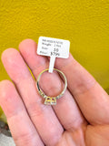 2.0 CT Moissanite Ring Size 10 Silver Tone Sparkling Statement Engagement Ring
