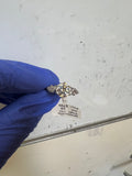 2.0 CT Moissanite Ring Size 10 Silver Tone Sparkling Statement Engagement Ring