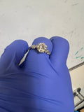 2.0 CT Moissanite Ring Size 10 Silver Tone Sparkling Statement Engagement Ring