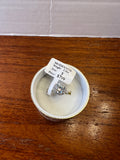 2.0 CT Round Moissanite Halo Ring Size 5 Silver Tone Engagement Promise Ring