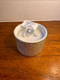 2.0 CT Round Moissanite Halo Ring Size 5 Silver Tone Engagement Promise Ring