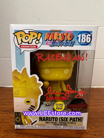 Maile Flanagan signed Naruto (Six Path)Glow in the dark Speciality Edition Funko POP!