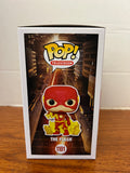 Funko Pop! #1101 The Flash Glows Funko Shop Exclusive DC w/ Protector *Vaulted*