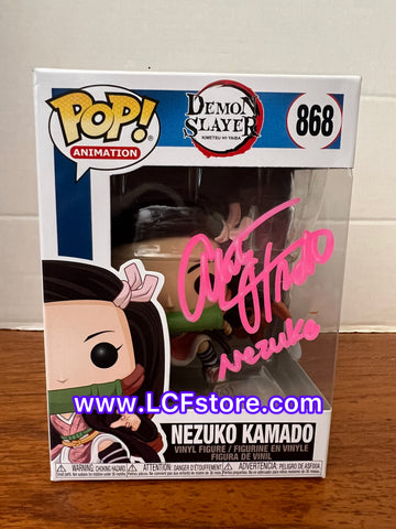 Abby Trott Signed Demon Slayer Nezuko Kamado Funko POP!