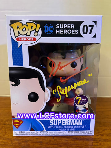 Funko DC Super Heroes SUPERMAN #07 7BAP 180PCS Signed DEAN CAIN JSA