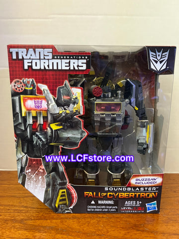 Transformers Generations SOUNDBLASTER w/ BUZZSAW Fall of Cybertron VOYAGER 2012