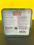 Pokemon TCG Grass Type Stacking Tin 3 Boosters + 1 Coin Sealed
