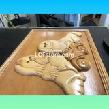 Shih Tzu Wood Carving 3D Photo