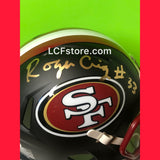 SF 49ers Legend Roger Craig Signed Flat Black Mini Helmet