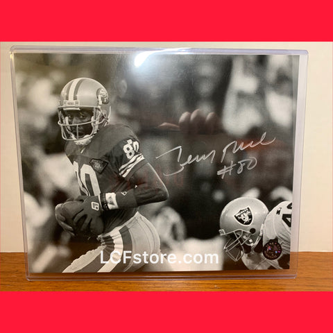 San Francisco 49ers Legend Jerry Rice signed 8x10 photo