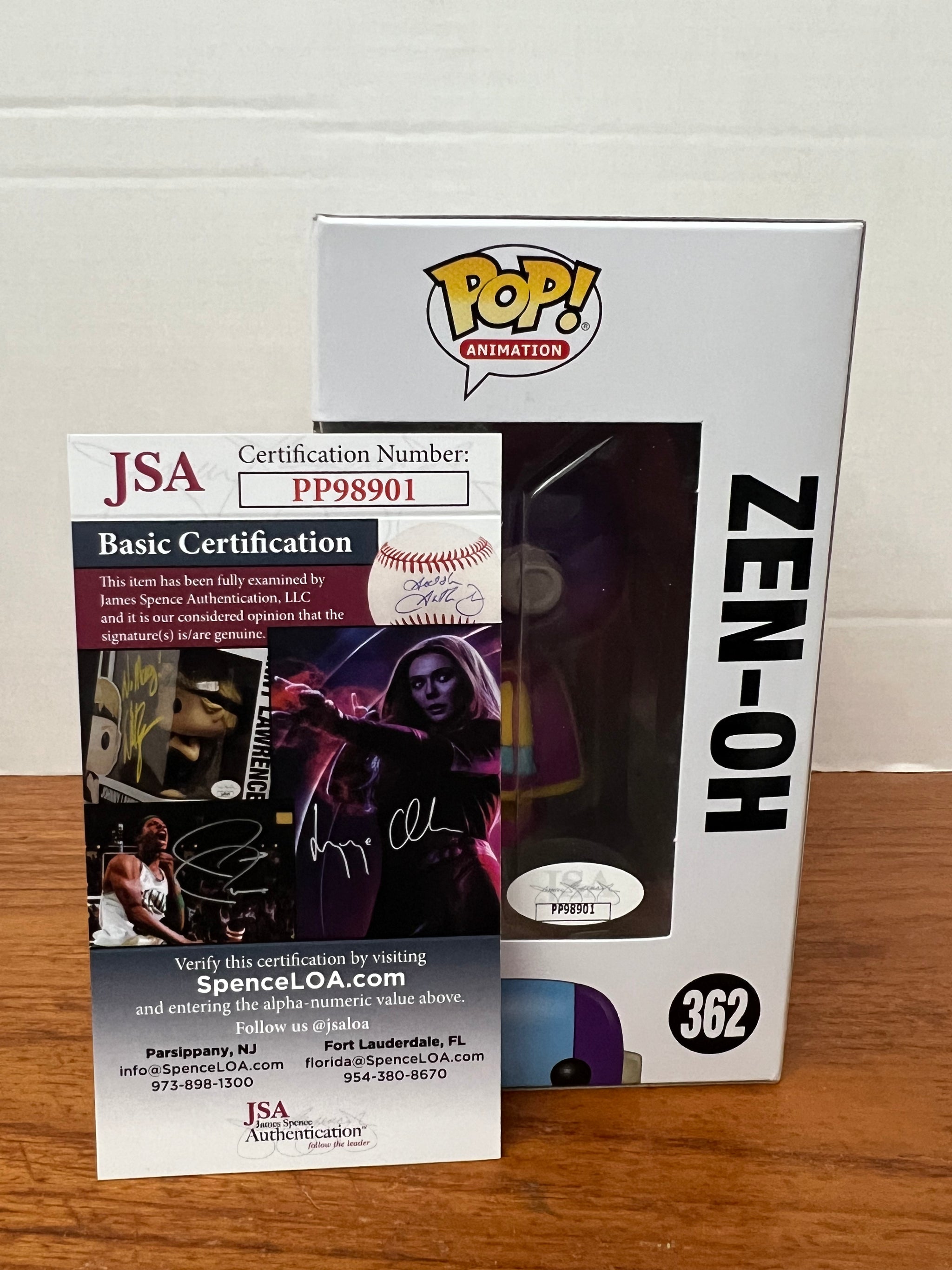 Sarah Wiedenheft signed Dragon Ball Super Zen-Oh Funko POP