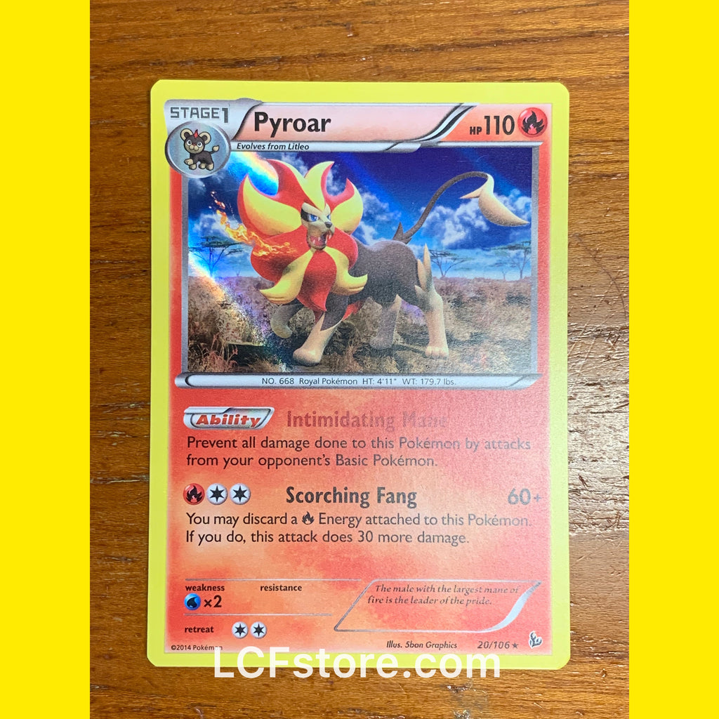 Pyroar 20/106 Holo Rare Pokmon Card LCFStore.com Pyroar 20/106 Holo Rare Pokmon Card LCFStore.com