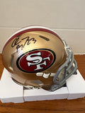 SF 49ers Christian McCaffrey autograph Mini Helmet