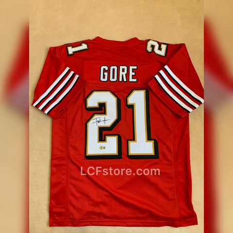 San Francisco 49ers Frank Gore signed custom jersey