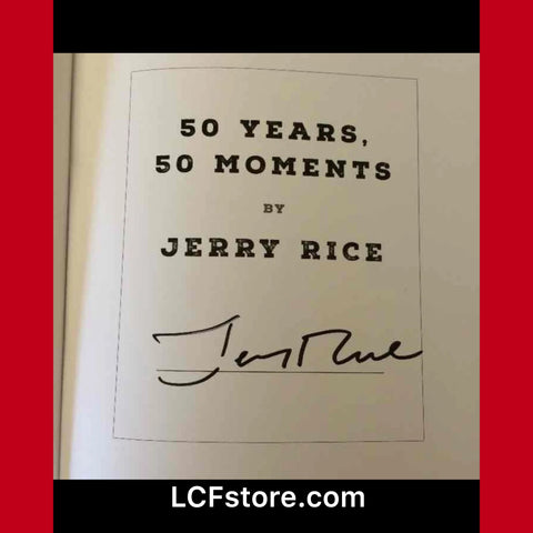 San Francisco 49ers legend Jerry Rice Autograph Book