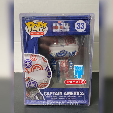 Funko POP! Artist Series: Marvel Patriotic Age - Captain America (Falcon and the Winter Soldier) (Target Exclusive)