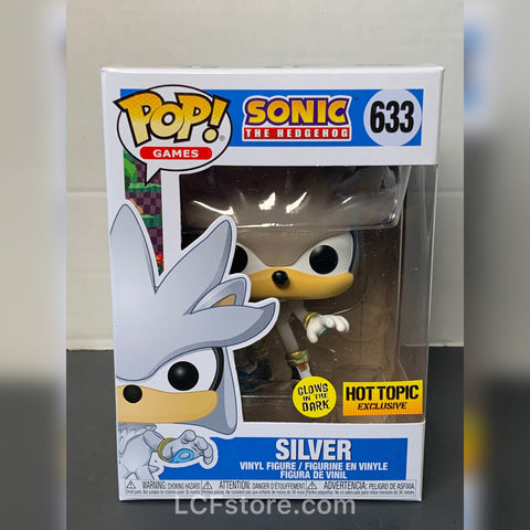 Sonic The Hedgehog Silver GITD HT Exclusive Funko POP!