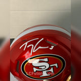 Trey Lance signed San Francisco 49ers mini Flash Helmet
