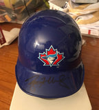 Roy Halladay autograph Mini Toronto Blue Jay helmet