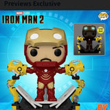 Iron Man 2 Iron Man MK IV with Gantry Glow-in-the-Dark 6-Inch Deluxe Pop! Preview Exclusive