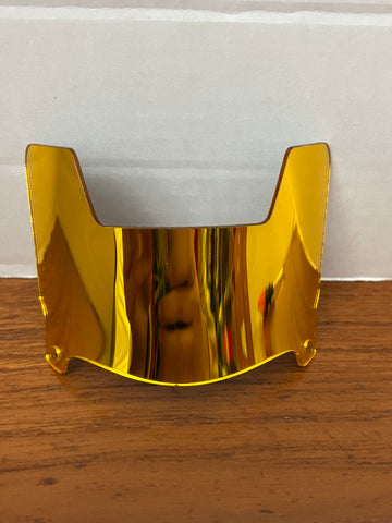 Mini Helmet Visor Mirror Gold