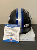 ZACH WILSON Signed BYU COUGARS Black Matte Mini Helmet