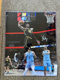 Autographed Golden State Warriors Jonathan Kuminga Fanatics Authentic 16" x 20" Game 5 Dunk vs. Memphis Grizzlies Photograph