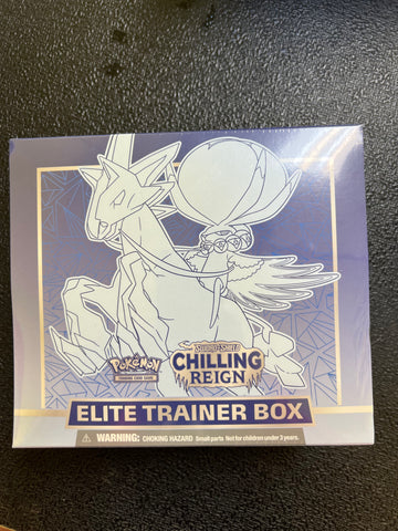 Set of 2 Pokemon TCG Chilling Reign ETBs (Elite Trainer Boxes) Factory Sealed