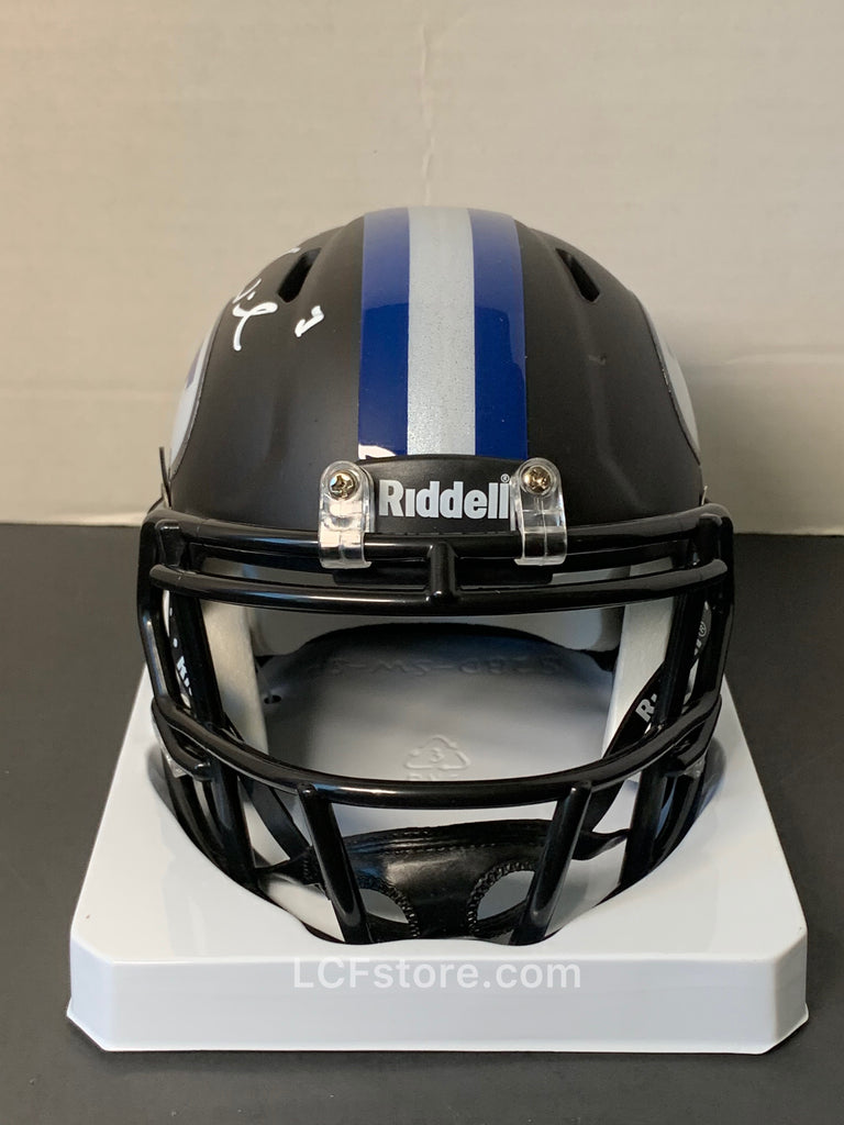 Zach Wilson BYU Cougars Autographed Riddell Black Speed