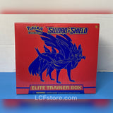 Pokemon Trading Card Game Sword & Shield S1 Elite Trainer Box featuring Zacian
