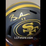 SF 49ers Brandon Aiyuk signed Eclipse Alternate Speed Mini Helmet