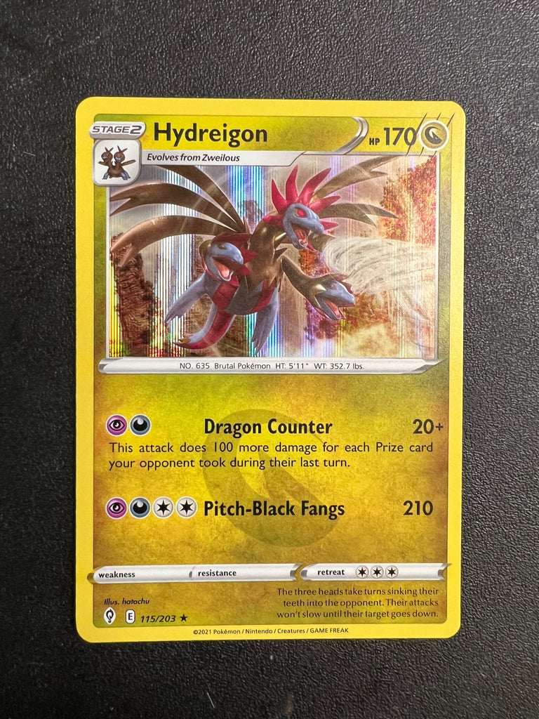 Hydreigon 115/203 Evolving Skies Reverse Holo Rare Pokemon Card TCG Po LCFStore.com Hydreigon 115/203 Evolving Skies Reverse Holo Rare Pokemon Card TCG Po LCFStore.com