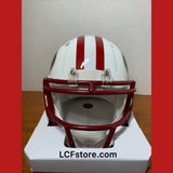 SF 49ers Star George Kittle Signed Flat White mini helmet