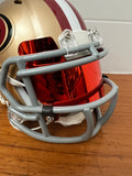 Mini Helmet Visor Mirror Red