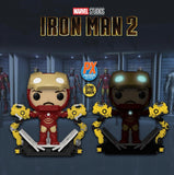 Iron Man 2 Iron Man MK IV with Gantry Glow-in-the-Dark 6-Inch Deluxe Pop! Preview Exclusive