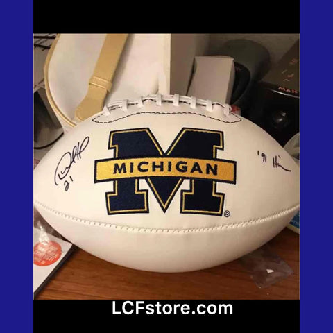 Michigan University Desmond Howard Autograph Football
