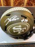 San Francisco 49ers Talanoa Hufanga Signed Mini Helmet