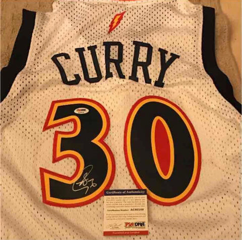 Golden State Warriors Stephen Curry autograph jersey