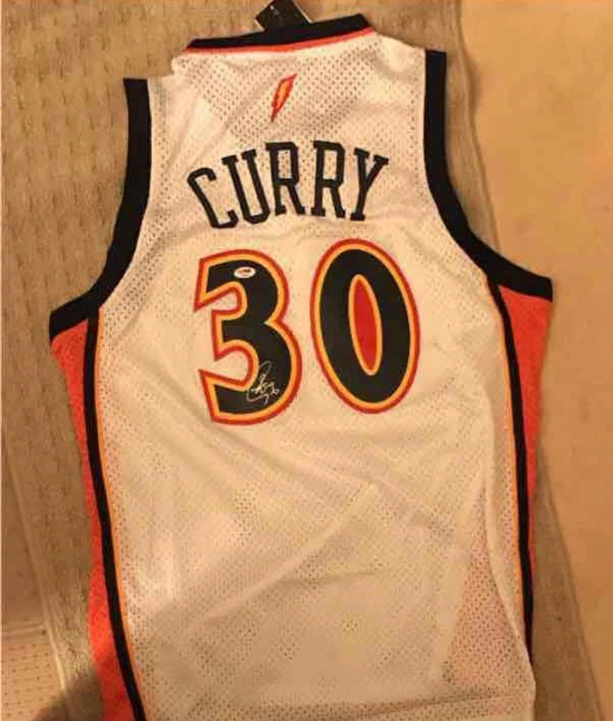 Stephen Curry Golden State Warriors Orange Jersey - All Stitched
