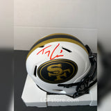Trey Lance Autographed San Francisco 49ers Lunar Eclipse Mini Helmet