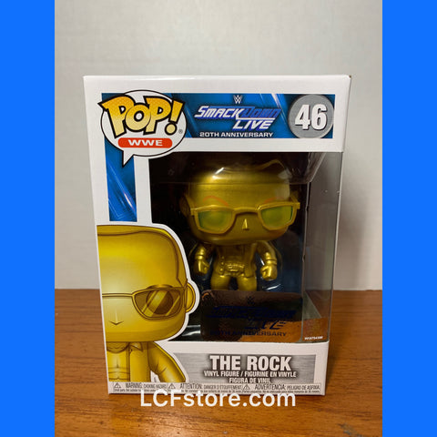 The Rock Gold Smack Down Live Exclusive Funko POP!